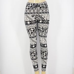 New ITZON Buttery Soft High Waist Tribal Print Leggings